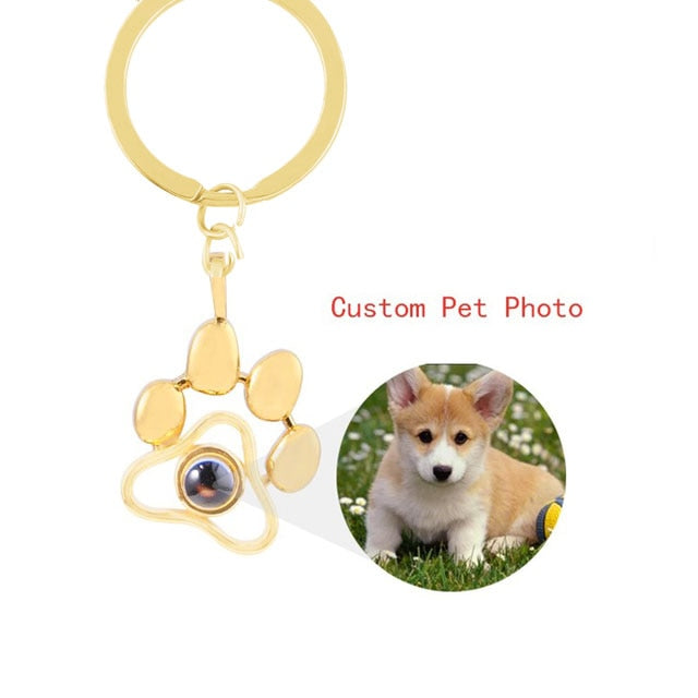 Custom Pet Photo Projection Necklace