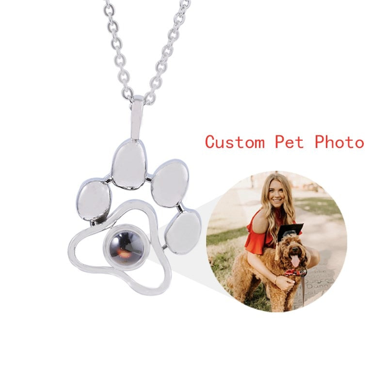 Custom Pet Photo Projection Necklace