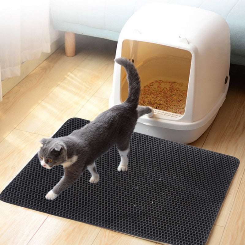 Double Layer  Cat Litter Mat Waterproof