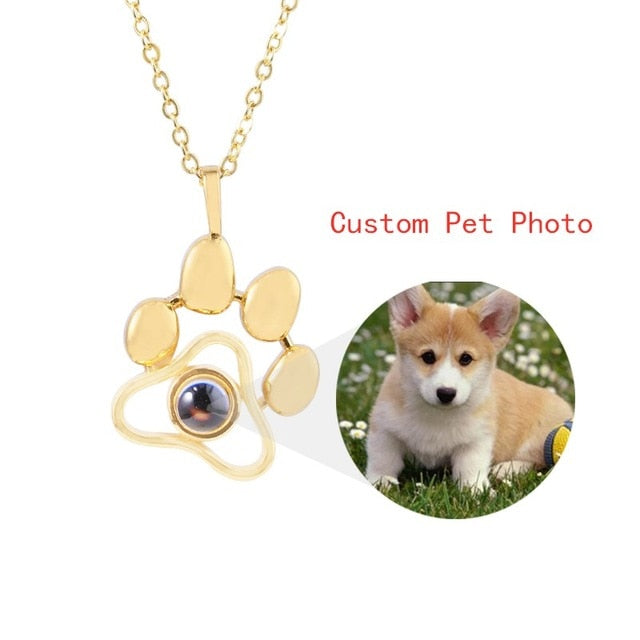 Custom Pet Photo Projection Necklace