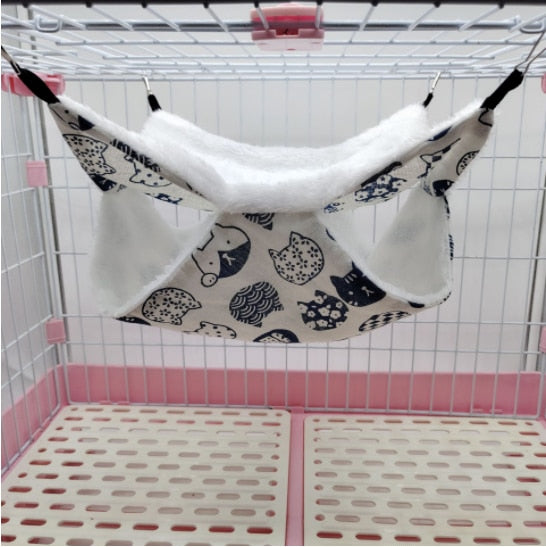 Pet Double-layer Plush Hammock