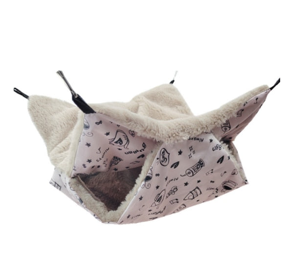 Pet Double-layer Plush Hammock