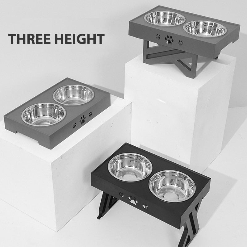 Adjustable Height Pet Bowls 