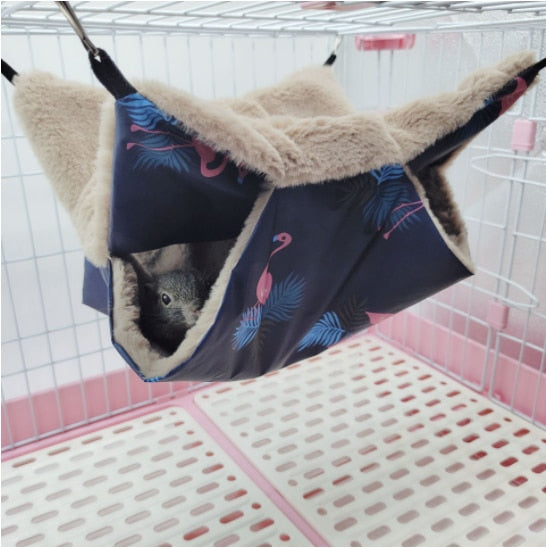 Pet Double-layer Plush Hammock