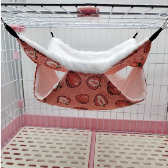 Pet Double-layer Plush Hammock