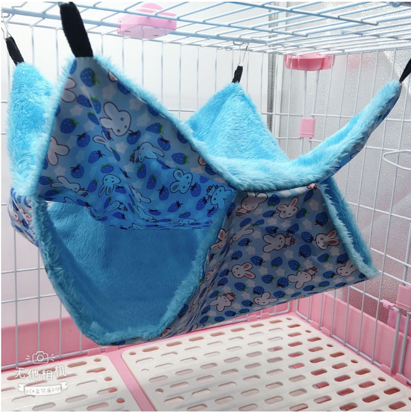 Pet Double-layer Plush Hammock