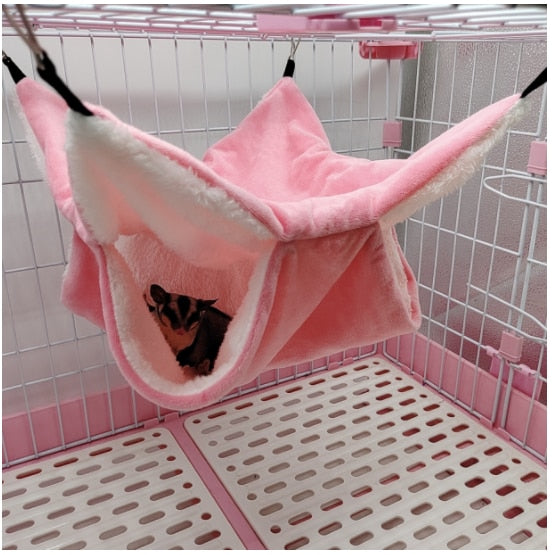 Pet Double-layer Plush Hammock