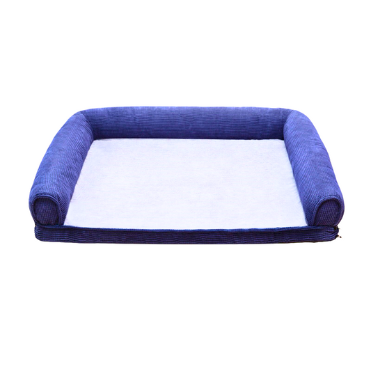 Bpups Luxury Chaise Suede Washable Orthopedic Bed