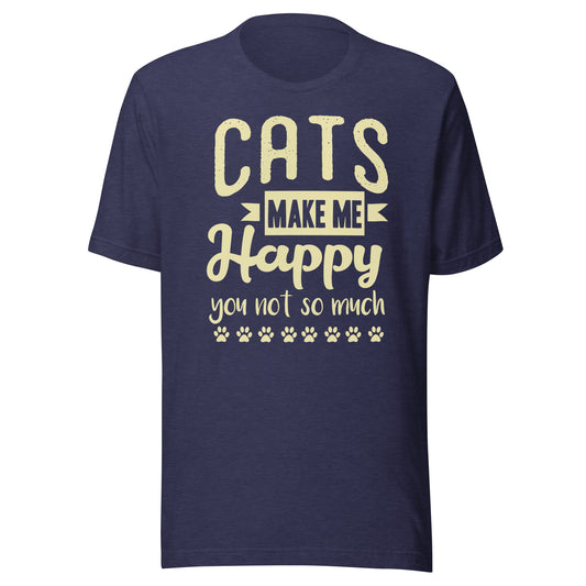 Cats Make Me Happy T-Shirt 